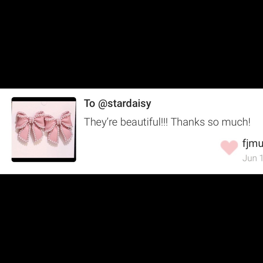 🎀 Beautiful 🎀 Pink 🎀 Bow 🎀 Earrings 🎀 - Picture 3 of 4